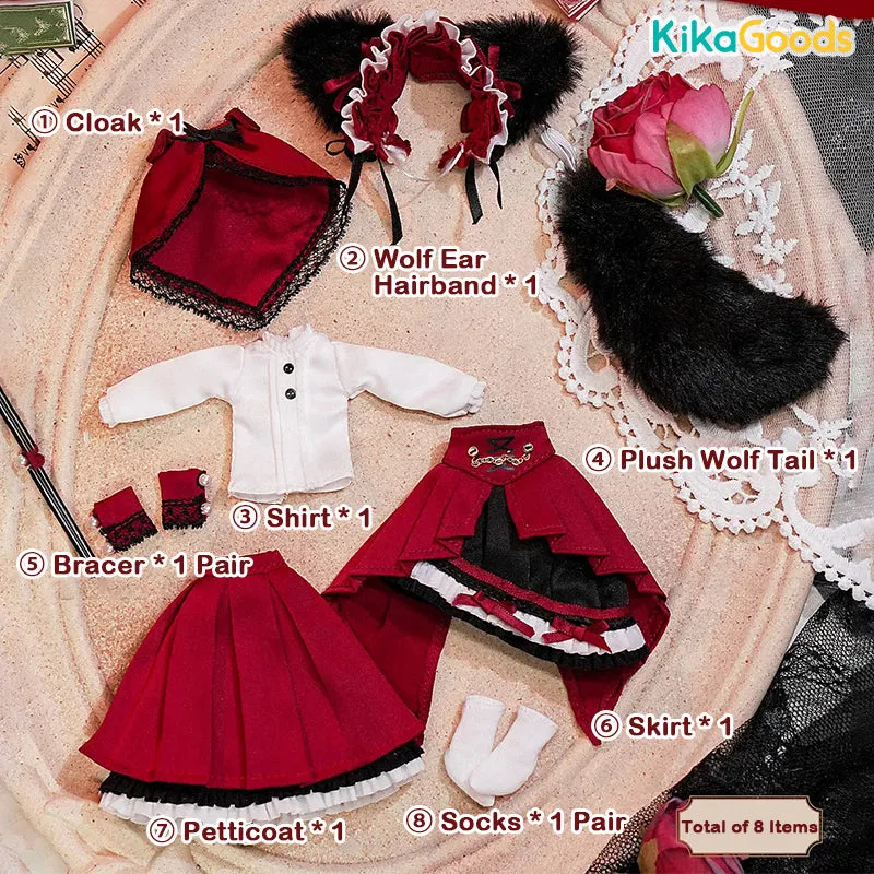 Minty Series Wolf Little Red Riding Hood 1/12 BJD Limited Clothing Set【Shipped in Oct./Nov. 2024】