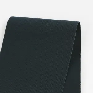 Narrow Stretch Cotton Twill - Dark Ink