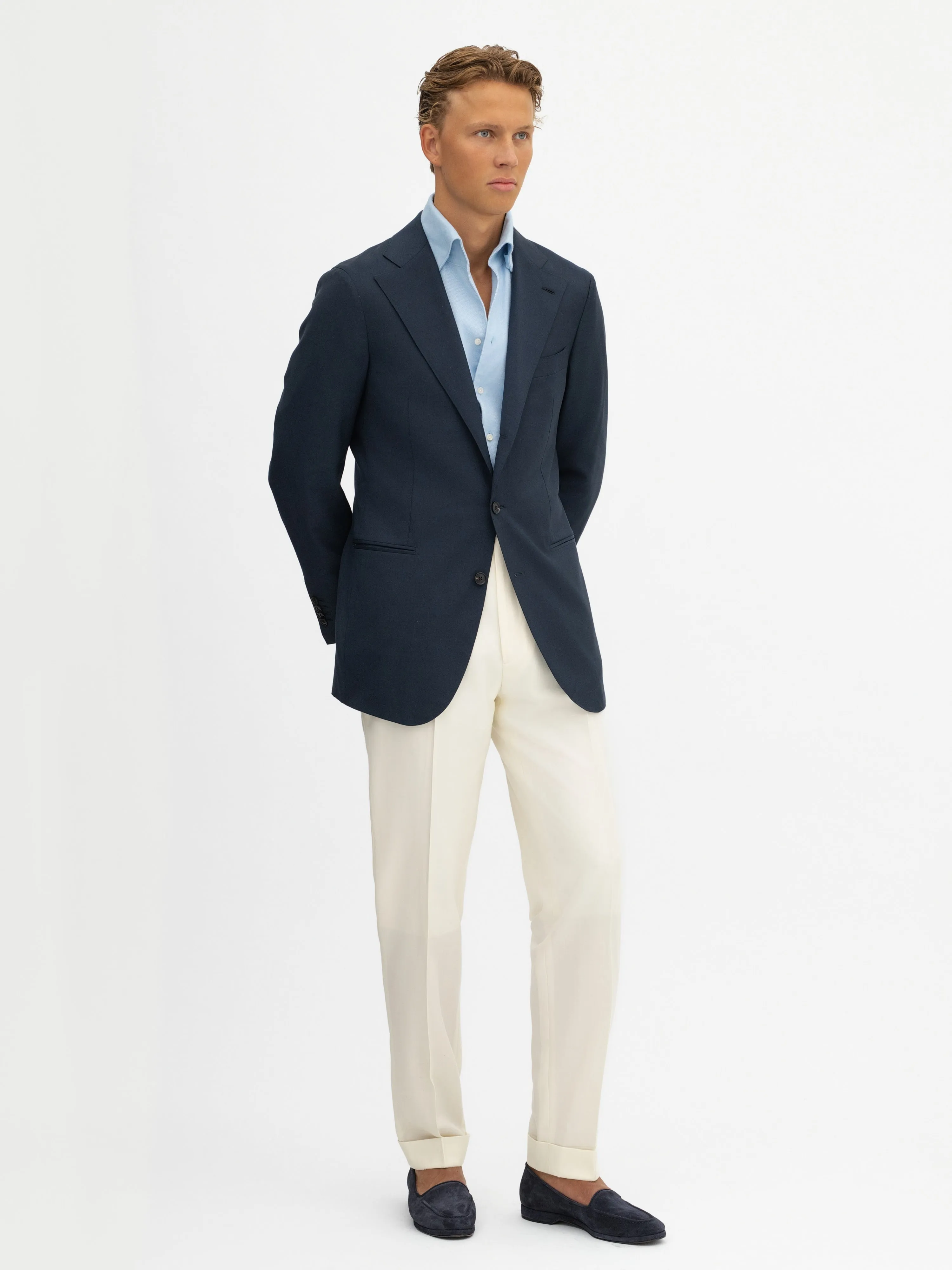 Navy S130 Wool Jacket (SB)