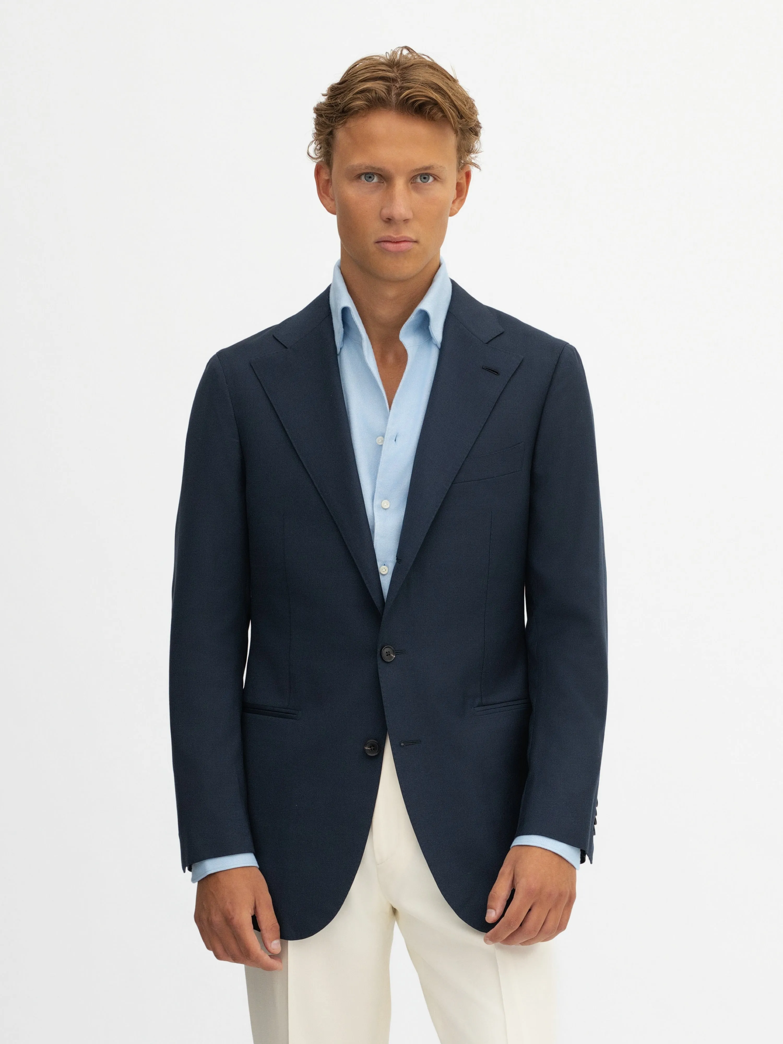 Navy S130 Wool Jacket (SB)