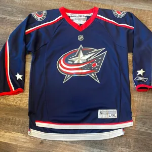 NHL Reebok Columbus Blue Jackets Like New Kids Jersey size Youth Large/ XLarge