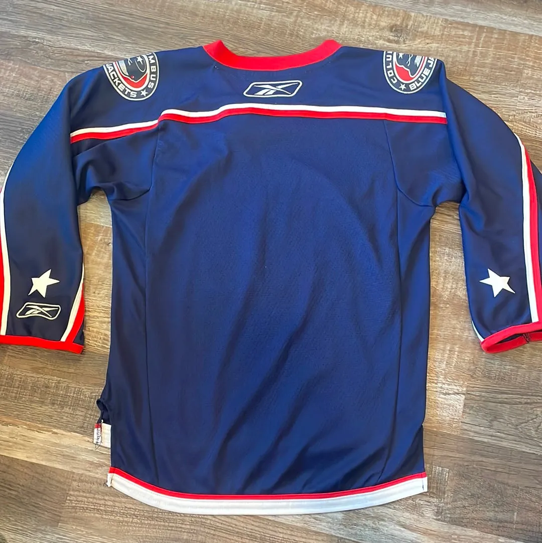 NHL Reebok Columbus Blue Jackets Like New Kids Jersey size Youth Large/ XLarge