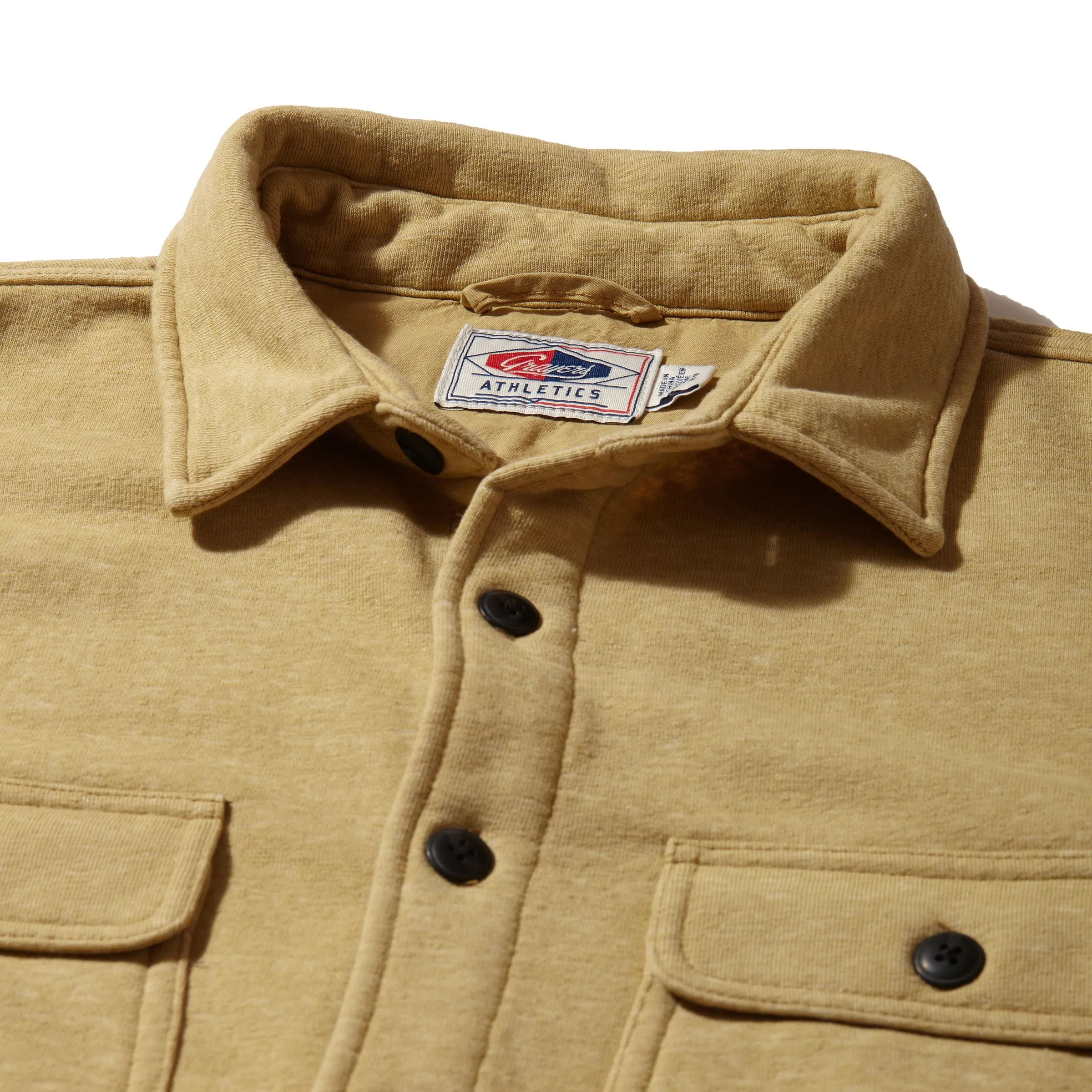 Nolan Marled Fleece CPO Shirt Jacket - Grass Yellow