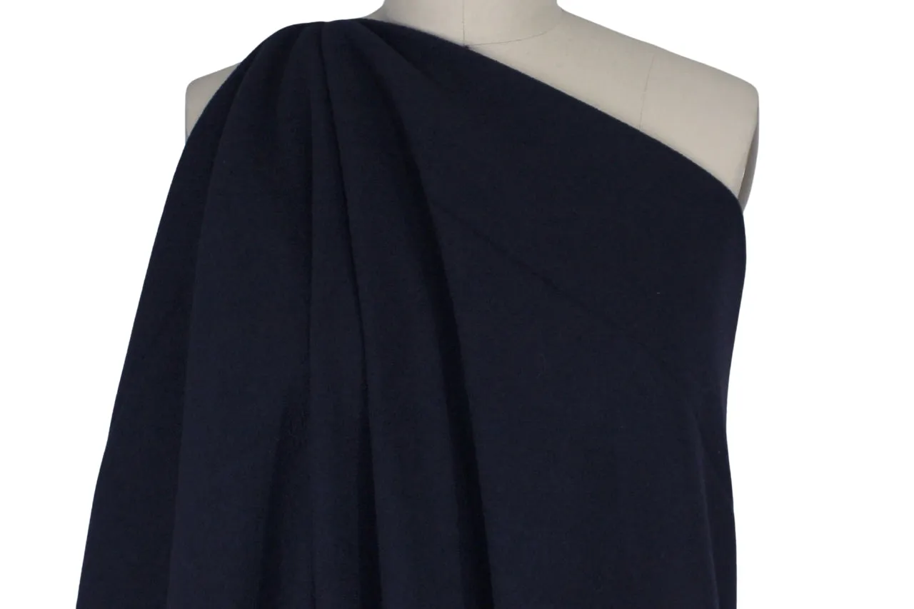 NY Designer Boiled Wool - Dark Navy