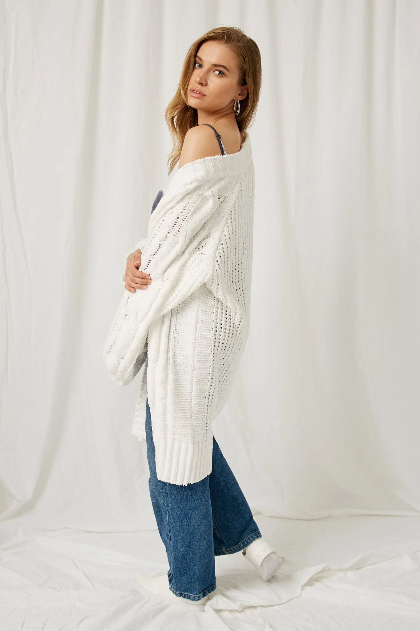 Oversized Sweater Knit Cardigan