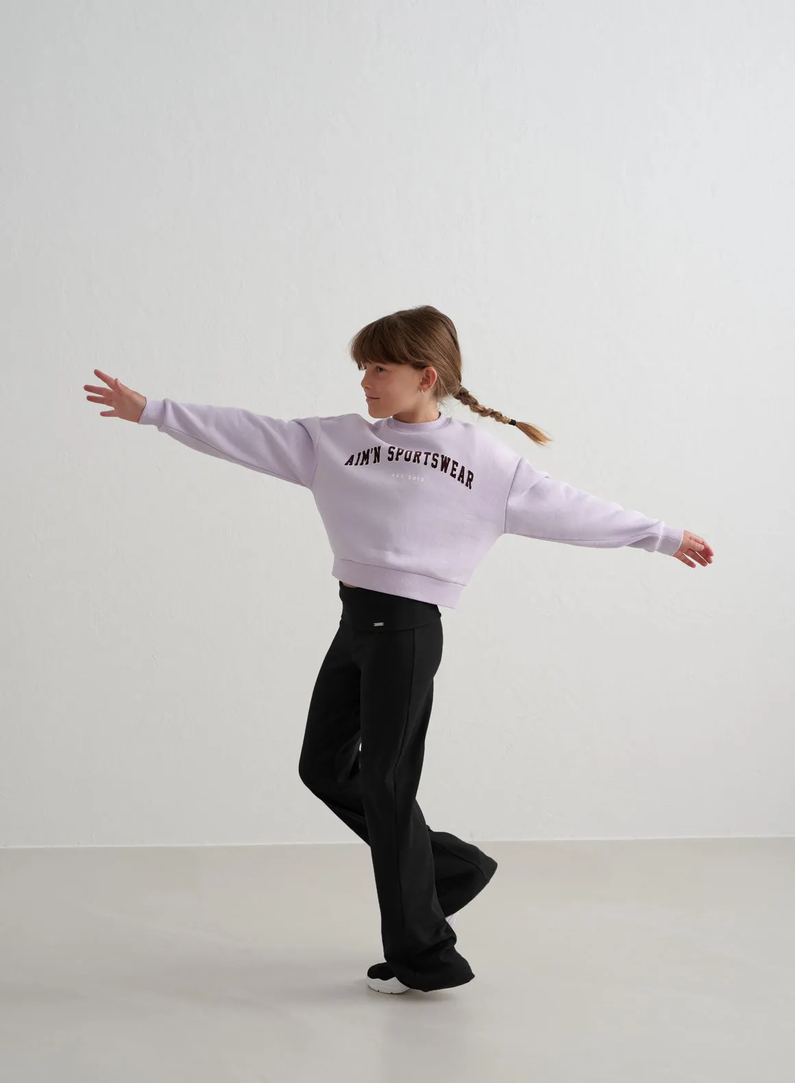 Pale Lavender Young Varsity Sweatshirt