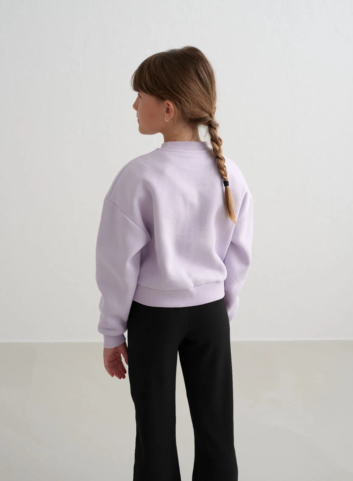 Pale Lavender Young Varsity Sweatshirt