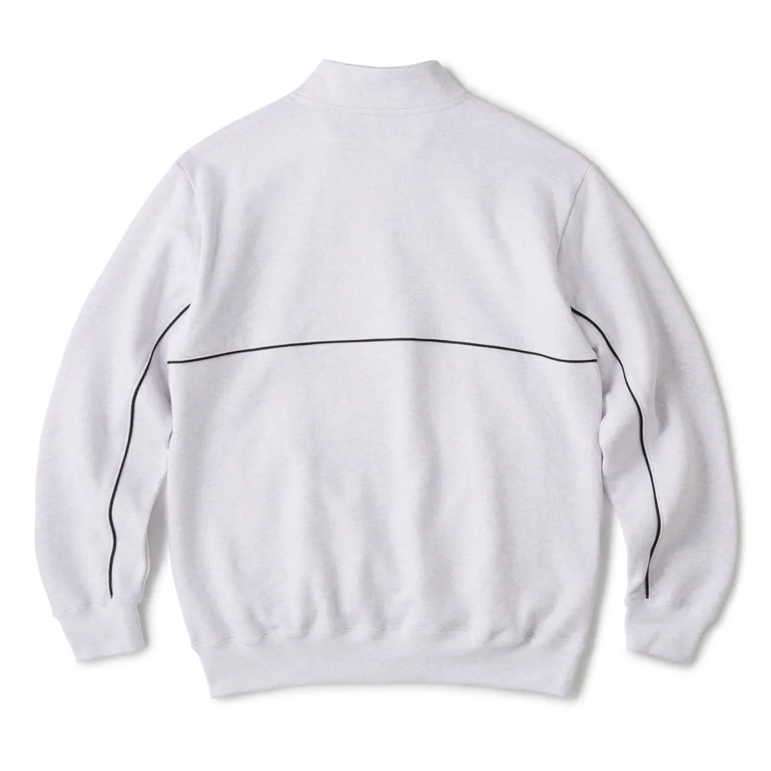 PIPING HALF ZIP SWEATSHIRT