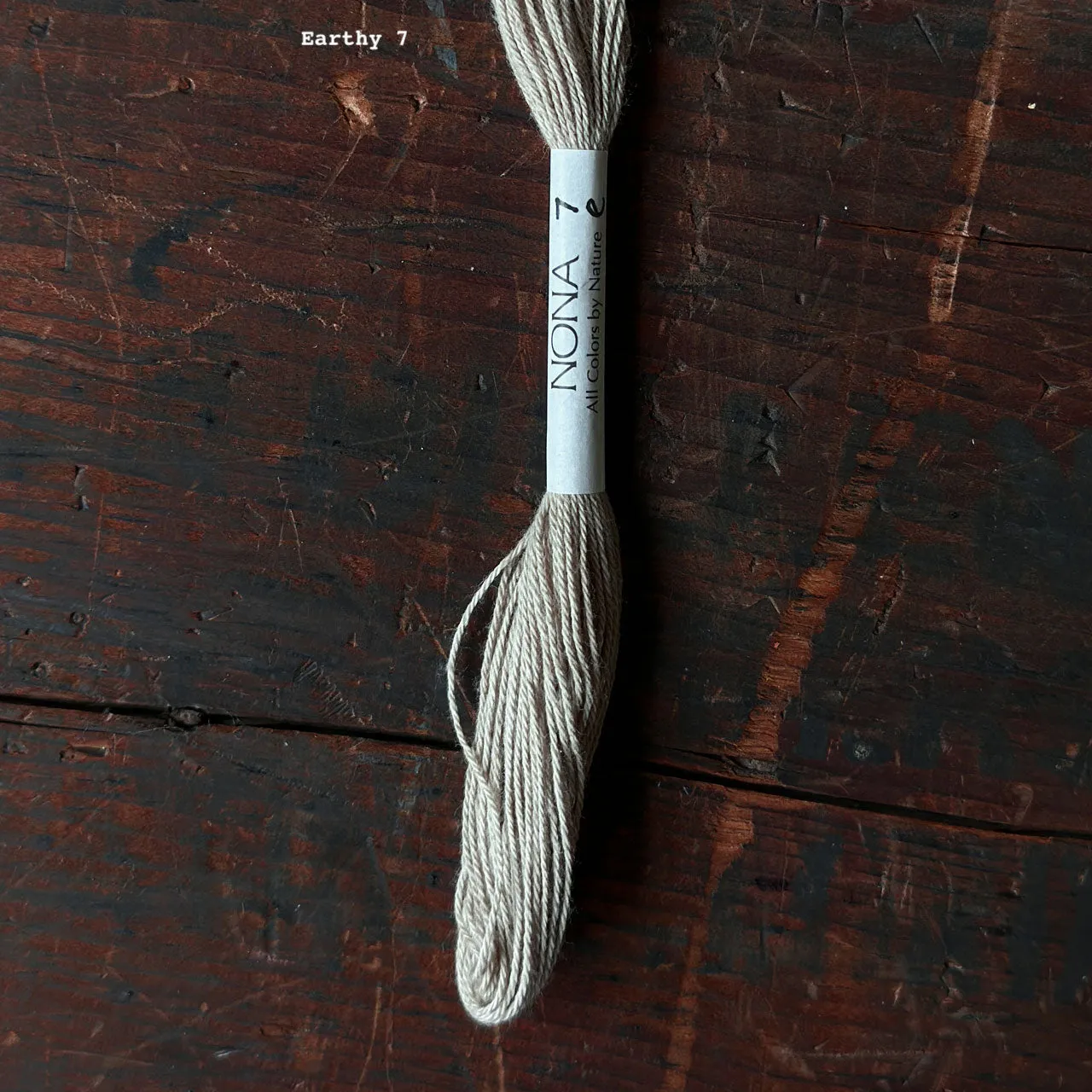 Plant Dyed Sashiko Embroidery and Mending Thread - 100% Cotton - Earthy (12.5m)