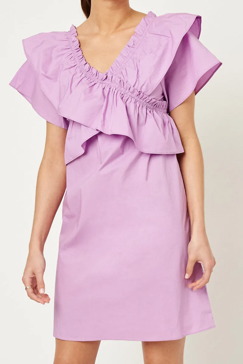 Ruffle Off-Shoulder Mini Dress