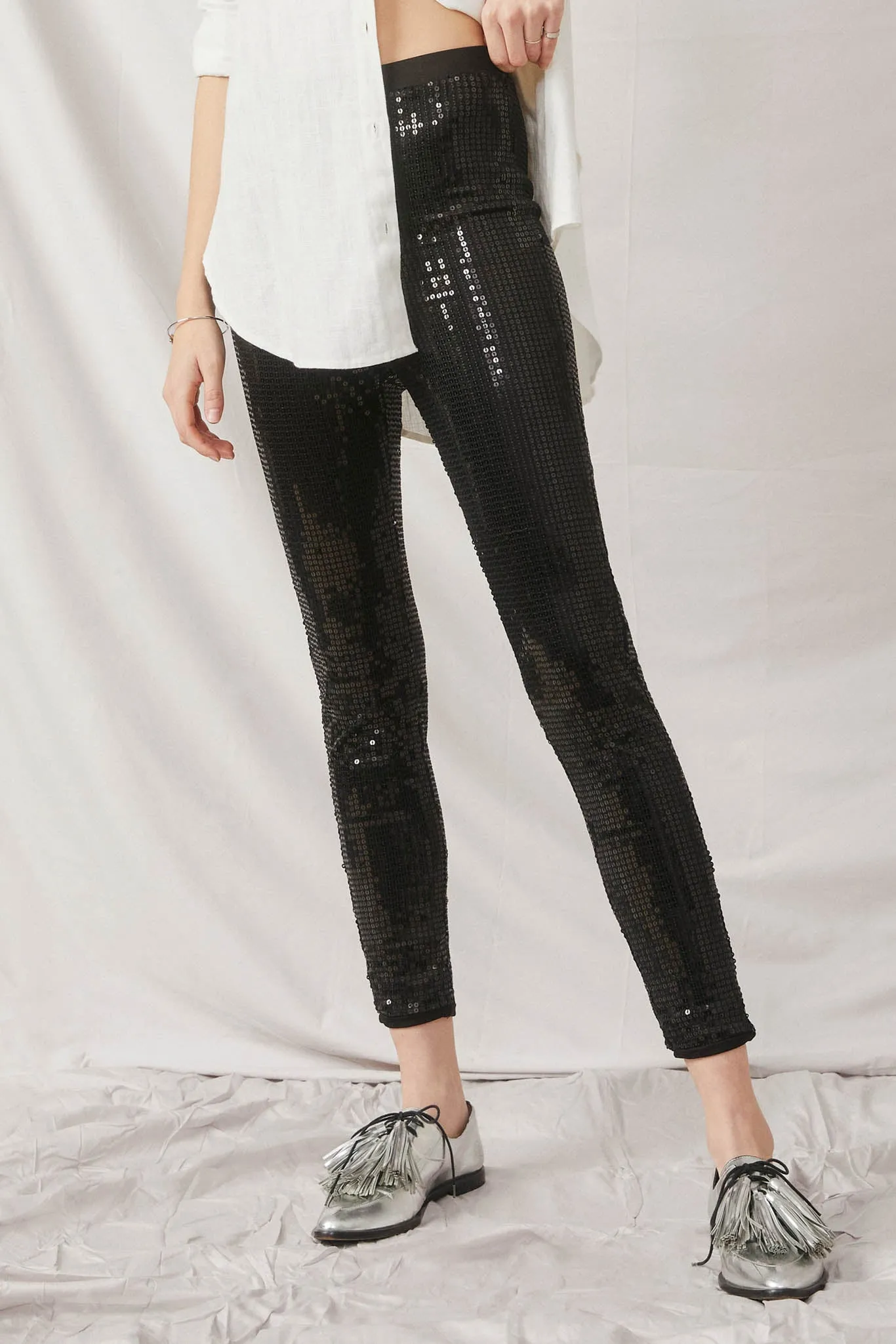 Sequin Stretch Leggings