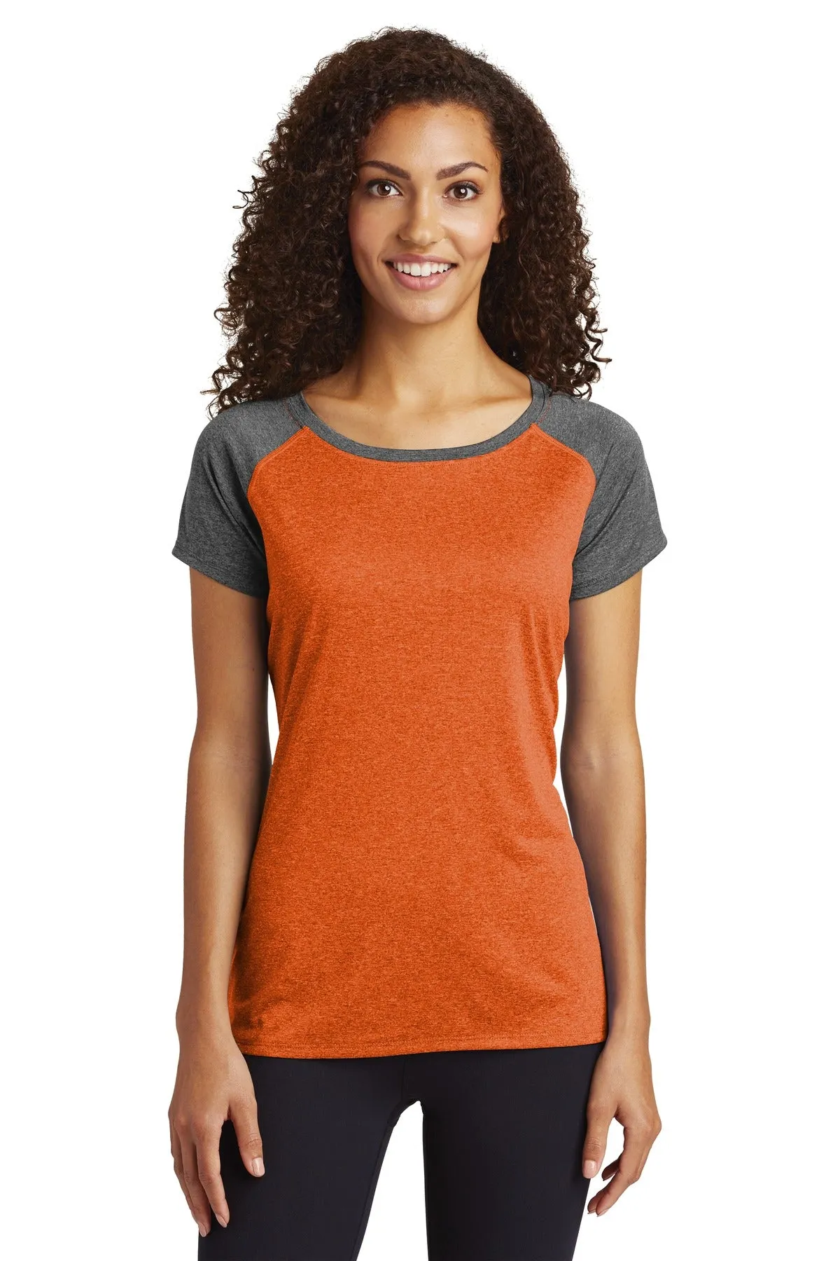 Sport-Tek ® Ladies Heather-On-Heather Contender ™ Scoop Neck Tee. LST362