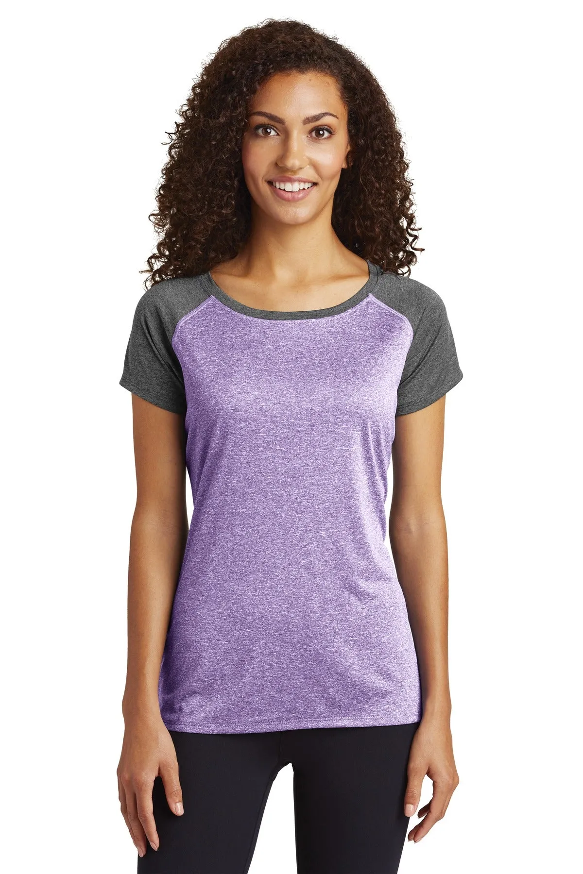 Sport-Tek ® Ladies Heather-On-Heather Contender ™ Scoop Neck Tee. LST362