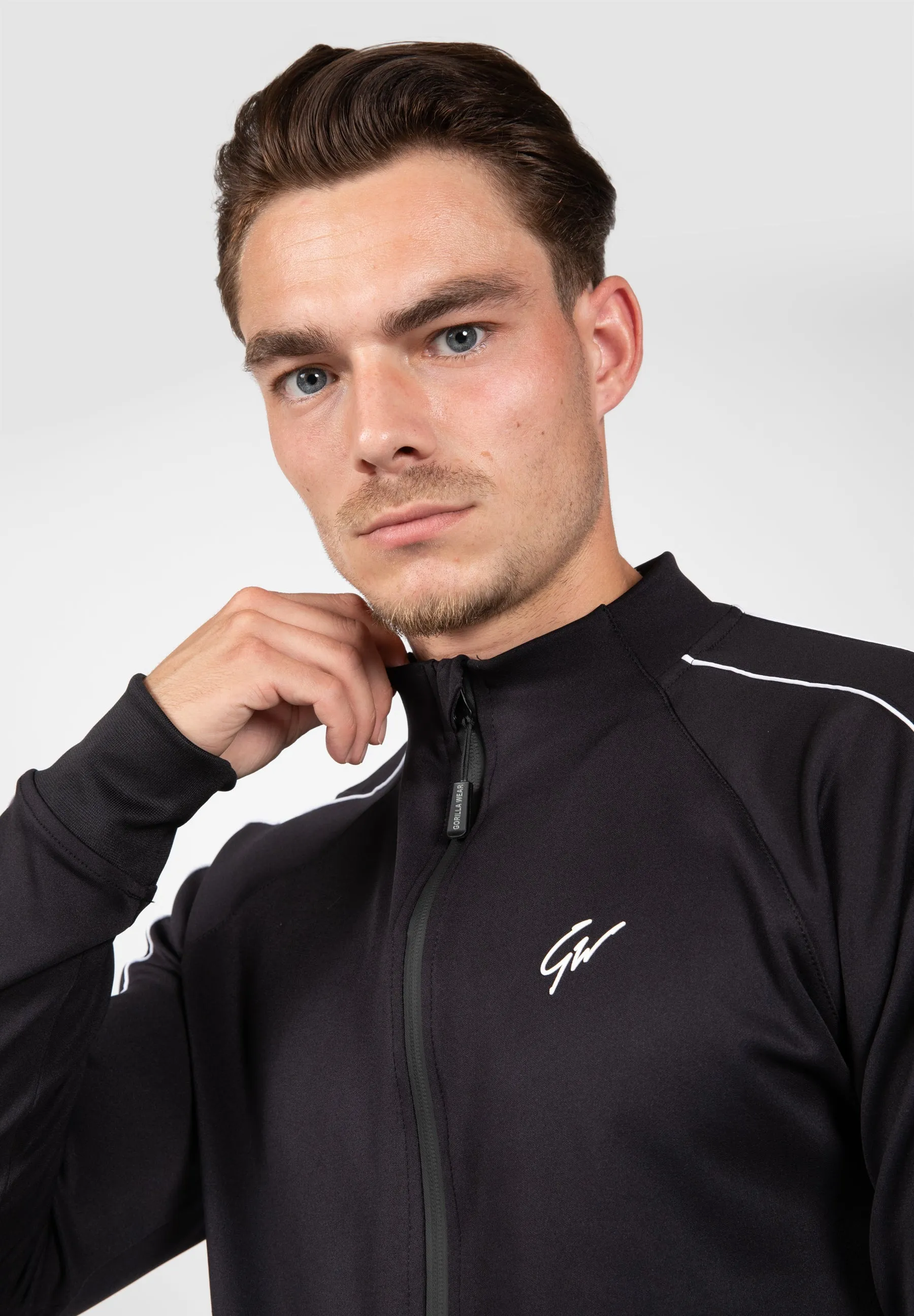 Wenden Track Jacket - Black/White