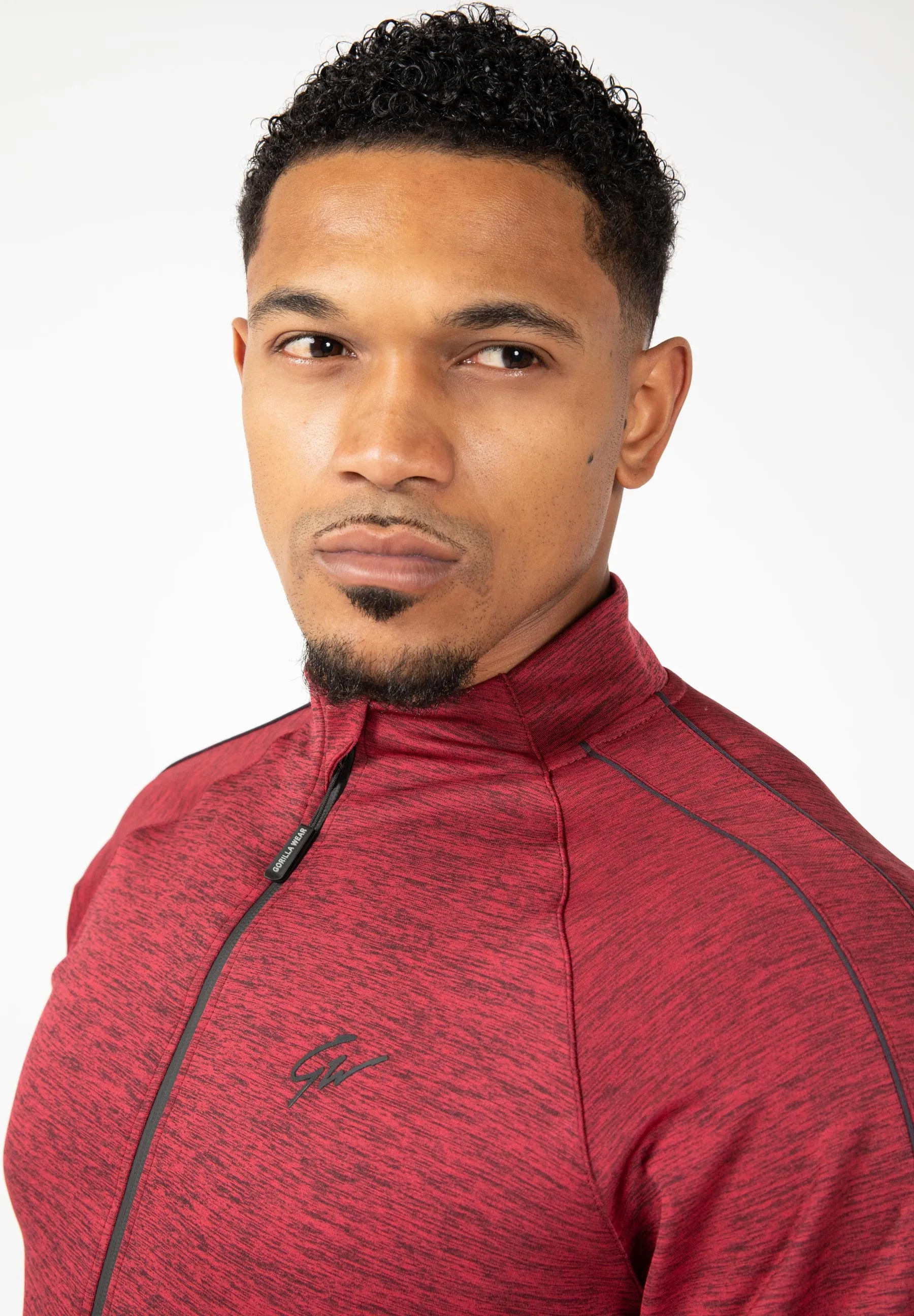 Wenden Track Jacket - Burgundy Red