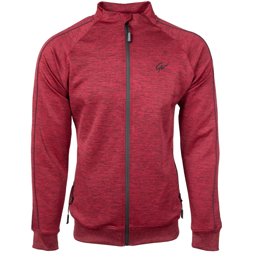 Wenden Track Jacket - Burgundy Red