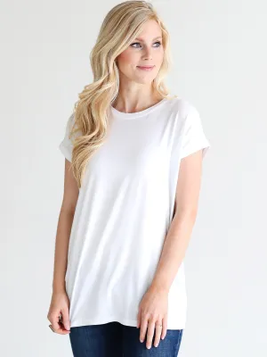 White Cap Sleeve Top